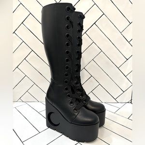 Killstar Dawn Wedge Boots